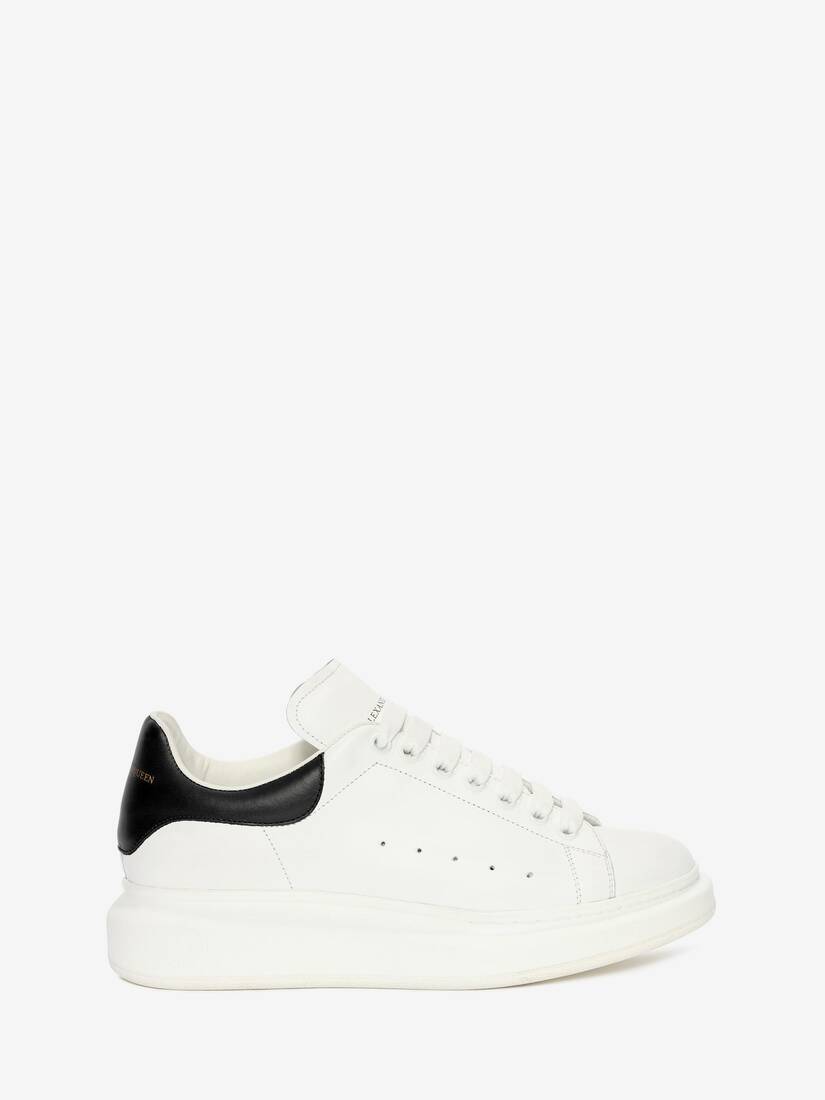 Zapatillas Alexander McQueen Oversized Hombre - Blancos/Negros - Mexico 853-GJYLZW